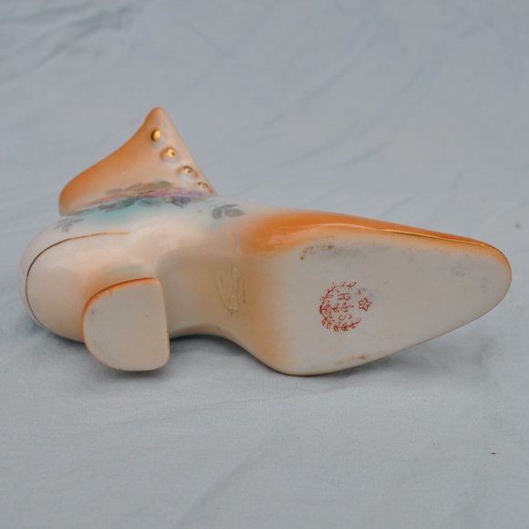 R S Prussia porcelain Victorian boot shoe figurine planter? (479w) - Picture 8 of 9